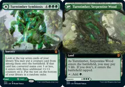 1x Turntimber Symbiosis - Foil - Extended Art Light Play MTG Magic - Kid Icarus - Image 1