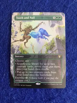 Tooth and Nail Foil Borderless MTG CMM Commander Masters NM Unplayed Magic - Image 1