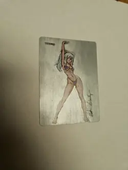 Hand Painted MTG Alter Swamp - Waifu Anime Fan Art By MTGhoarder - Image 3