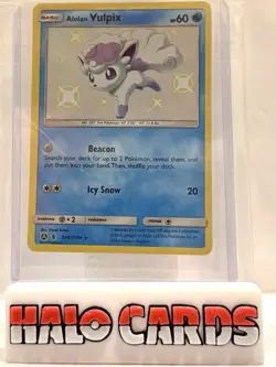 PACK FRESH Pokemon Alolan Vulpix SV8/SV94 Holo Rare Shiny Vault Hidden Fates HF - Image 1
