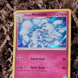Pokemon TCG - Alolan Ninetales Holo Rare - SM128 - Sun & Moon: Black Star Promo - Image 2