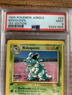 Pokemon PSA 9 MINT 1st Edition Jungle NIDOQUEEN 23/64 Non-Holo Rare - Image 2