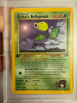 2000 Pokemon - 1st Edition Erika’s Bellsprout - Gym Challenge 38/132 PSA 9 Mint! - Image 3