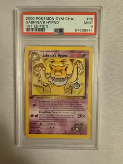 2000 Pokemon - 1st Edition Sabrina’s Hypno - Gym Challenge 56/132 - PSA 9 Mint! - Image 2