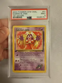 2000 Pokemon - 1st Edition Sabrina’s Jynx - Gym Challenge 57/132 - PSA 9 Mint! - Image 2