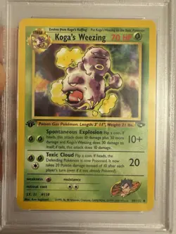 2000 Pokemon - 1st Edition Koga’s Weezing Gym Challenge 50/132 PSA 9 Mint! WOTC - Image 3