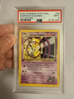 2000 Pokemon - 1st Edition Sabrina’s Kadabra Gym Challenge 58/132 - PSA 9 Mint! - Image 2