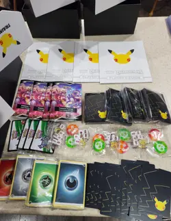 (4) EMPTY Pokemon Celebrations ETB Elite Trainer Box (No Promos) PIKACHU - Image 2