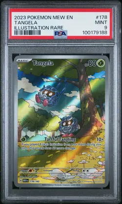 2023 POKEMON MEW EN-151 ILLUSTRATION RARE #178 TANGELA PSA 9 - Image 1