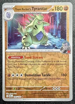Pokemon - Team Rocket's Tyranitar 96/182 Scarlet & Violet - Destined Rivals - Image 1