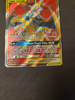 Pokemon TCG Cosmic Eclipse Charizard & Braixen GX #212/236 Ultra Rare Full Art - Image 3
