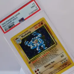Pokemon TCG - Machamp 8/102 Base Set Holo Rare - PSA 9 MINT - Image 1
