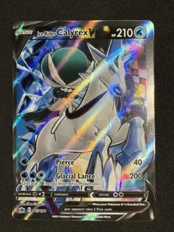 Ice Rider Calyrex V (Full Art) 163/198 Chilling Reign Pokemon - Image 1