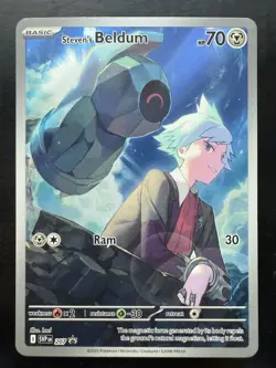 Pokemon Steven's Beldum 207 Black Star Promo Illustration Rare (NM) - Image 1