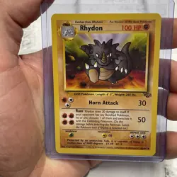 Rhydon Uncommon Unlimited Jungle 45/64 Pokemon TCG NM Near Mint Pokemon Nintendo - Image 1