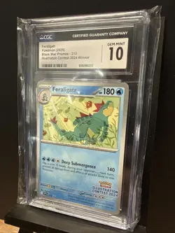 Feraligatr 2024 SVP 213 Black Star Promo CGC 10 Gem Mint Illustration Contest - Image 3