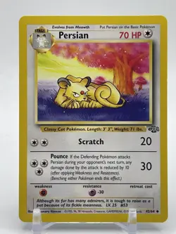 Pokemon TCG Persian Jungle 42/64 Regular Unlimited Uncommon NM Near Mint C8 - Image 1