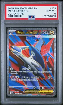 2025 POKEMON MEG EN-MEGA EVOLUTION ULTRA RARE #163 MEGA LATIAS EX PSA 10 - Image 1
