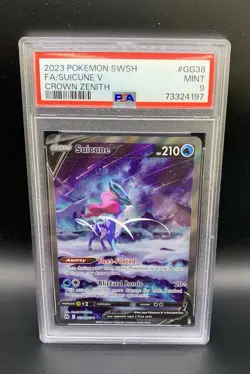 2023 Pokemon Sword And Shield Crown Zenith Gg38 Full Art/suicune V PSA 9 - Image 1
