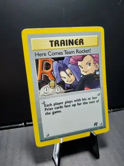 Pokemon TCG Here Comes Team Rocket! 15/82 Team Rocket 1999-2000 WOTC Holo HP - Image 2