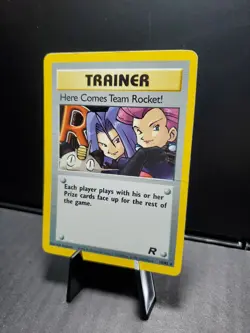 Pokemon TCG Here Comes Team Rocket! 15/82 Team Rocket 1999-2000 WOTC Holo HP - Image 3