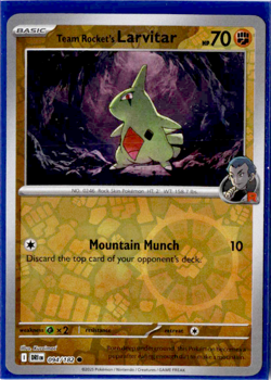 Team Rocket's Larvitar - 094/182 - Reverse Holo - Pokemon Destined Rivals - Image 1