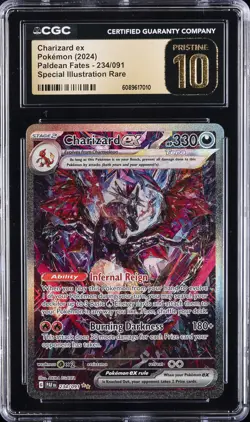 2024 POKEMON PALDEAN FATES #234 CHARIZARD CGC 10 PRISTINE - Image 1