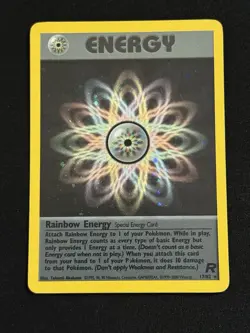 Rainbow Energy #17/82 - Pokemon TCG- Team Rocket - Rare - Holo - LP - Image 1