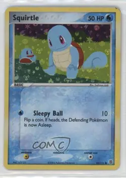 Squirtle Reverse Foil Pokemon EX FireRed & LeafGreen #82 2004 - Image 1