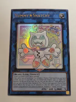 Yummy Snatchy JUSH-EN022 Ultra Rare Yugioh 1st Edition Justice Hunters Mint - Image 1