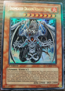Yugioh Doomkaiser Dragon/Assault Mode CRMS-EN019 Ultimate Rare 1st Edition - Image 1