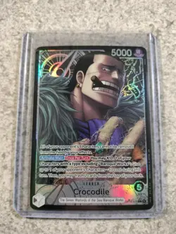 ONE PIECE THE AZURE SEA'S SEVEN CROCODILE ALT ART LEADER OP14-079 ALTERNATE ART - Image 1