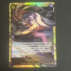 One Piece TCG English OP14-120 Crocodile SEC Foil - In Hand - Image 1