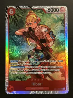 Hibari OP11-010 SR A Fist of Divine Speed - ONE PIECE Card Game English NM - Image 1