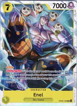 Enel OP05-100 SR - One Piece TCG Awakening of the New Era - English - Foil (NM) - Image 1