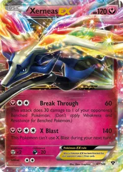 Xerneas EX 97/146 XY Holo. Mint Condition Pokemon Card. Protecter Included! - Image 1