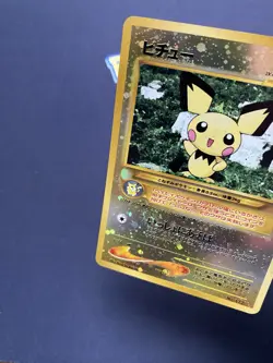 Pokemon TCG Pichu Neo Premium File No. 172 Reverse Holo Japanese Card Swirl LP. - Image 2