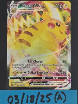 Pikachu Vmax SWSH286 NM Full Art Promo Pokemon Card - Image 1