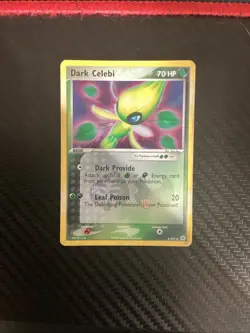 Vintage 2004 Pokemon Dark Celebi 4/101 Holo Card MP - Image 1