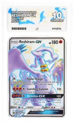 Reshiram GX - SV51/SV94 - Hidden Fates - ACE 10 Graded - English Pokemon Card - Image 3