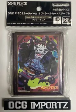 OCG TCG Gecko Moria 70 Sleeves 2024 One Piece Card Game Official Ver.8 NEW! - Image 1