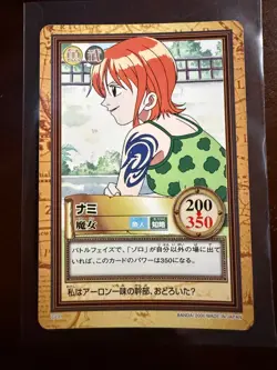 Nami C231 Vintage Carddass Hyper Battle Japanese One Piece Bandai Card - Image 1