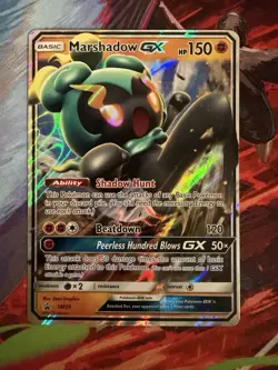 Marshadow GX SM59 Sun & Moon Black Star Promo Full Art Holo Pokemon Card - Image 1