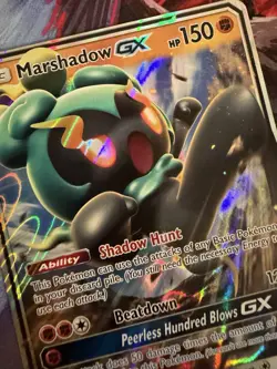 Marshadow GX SM59 Sun & Moon Black Star Promo Full Art Holo Pokemon Card - Image 2