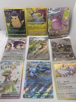 9 Pokemon TCG Holo Card Lot Garchomp, Pikachu, Raikou & More Cards Lot #4 - Image 1