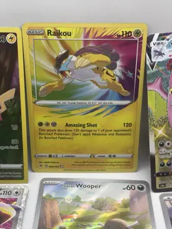 9 Pokemon TCG Holo Card Lot Garchomp, Pikachu, Raikou & More Cards Lot #4 - Image 3