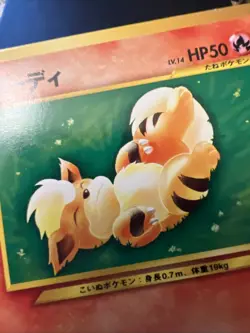 Growlithe No.058 Japanese Neo Destiny Old Back Vintage TCG Pokemon Card Pocket - Image 5