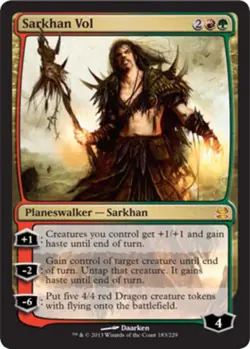 1 x Sarkhan Vol - Modern Masters - Light Play - MTG - Image 1