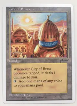 Magic the Gathering City of Brass from Chronicles Set, NM - Image 1