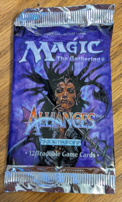 MTG - Alliances Booster Pack - Magic the Gathering Factory Sealed 1996 - Image 1